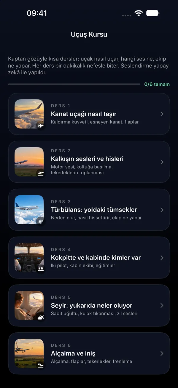 Uçuş kursu: Kaptan gözüyle 6 kısa ders.